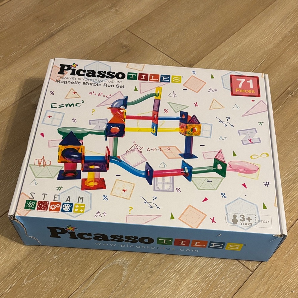 Magnetic Marble Run Set - Colorful Fun STEM learning!!